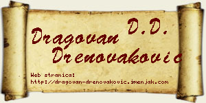 Dragovan Drenovaković vizit kartica